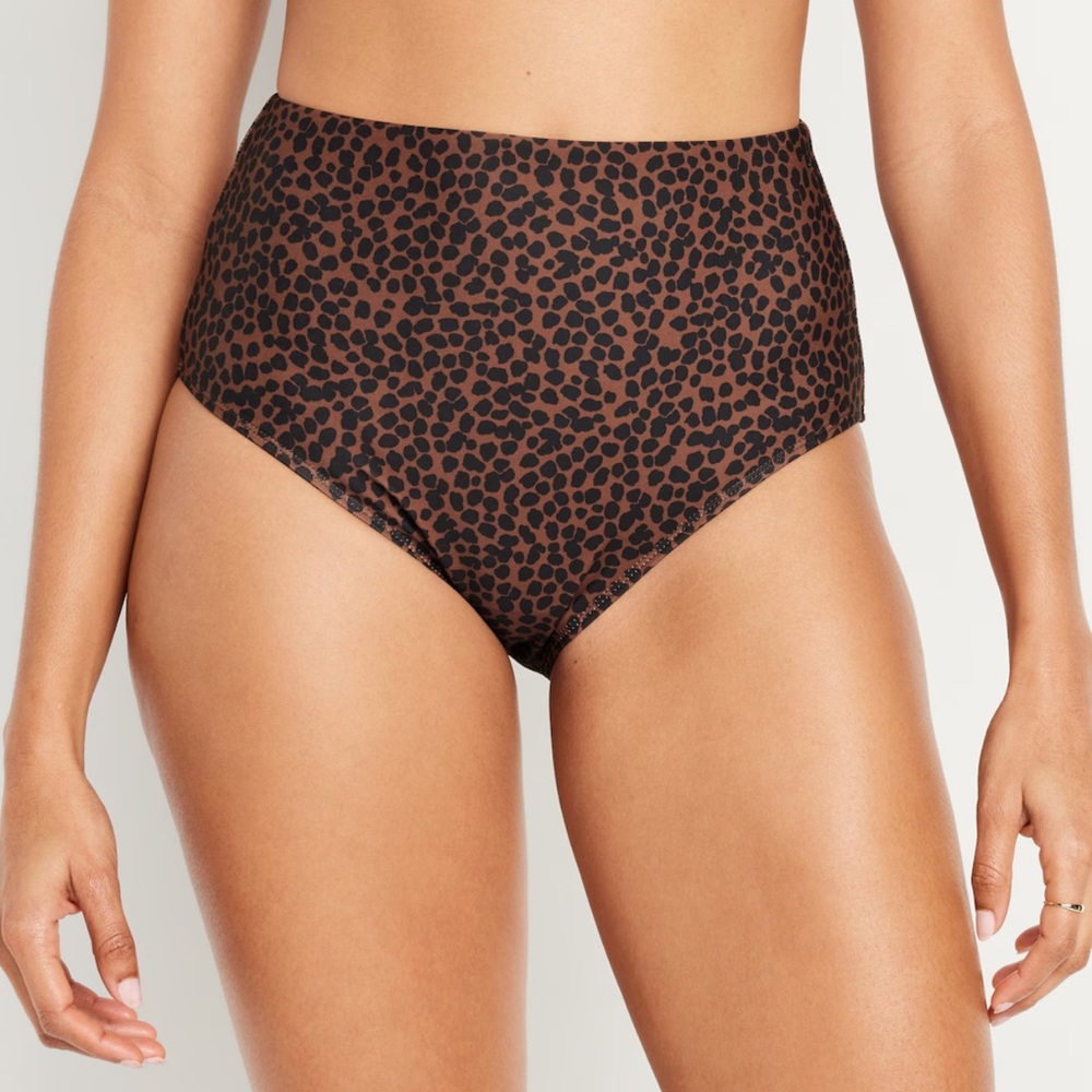 Old Navy High-Waisted French-Cut Bikini Swim Bottoms Size L - Picture 2 of 8